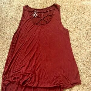 Burnt red tank XL